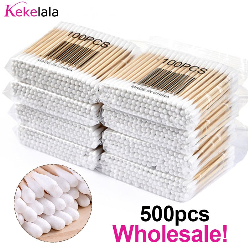 Makeup Cotton Swabs for Eyelash Extension Glue Removal Makeup Cotton Swabs for Eyelash Extension Glue Removal